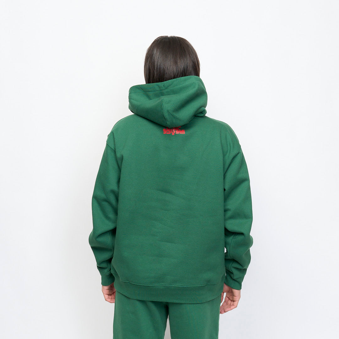 Patta x Hassan Hajjaj's Andy Wahloo - Script Logo Boxy Hooded Sweater (Eden)