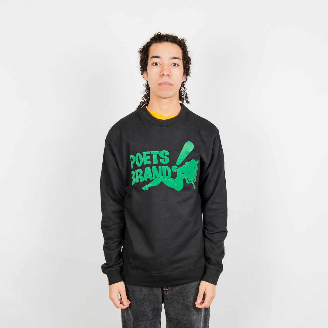 Poets Bing Crew Neck Fleece - Black