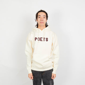 Poets OG Logo Pullover Hooded Fleece - Cream