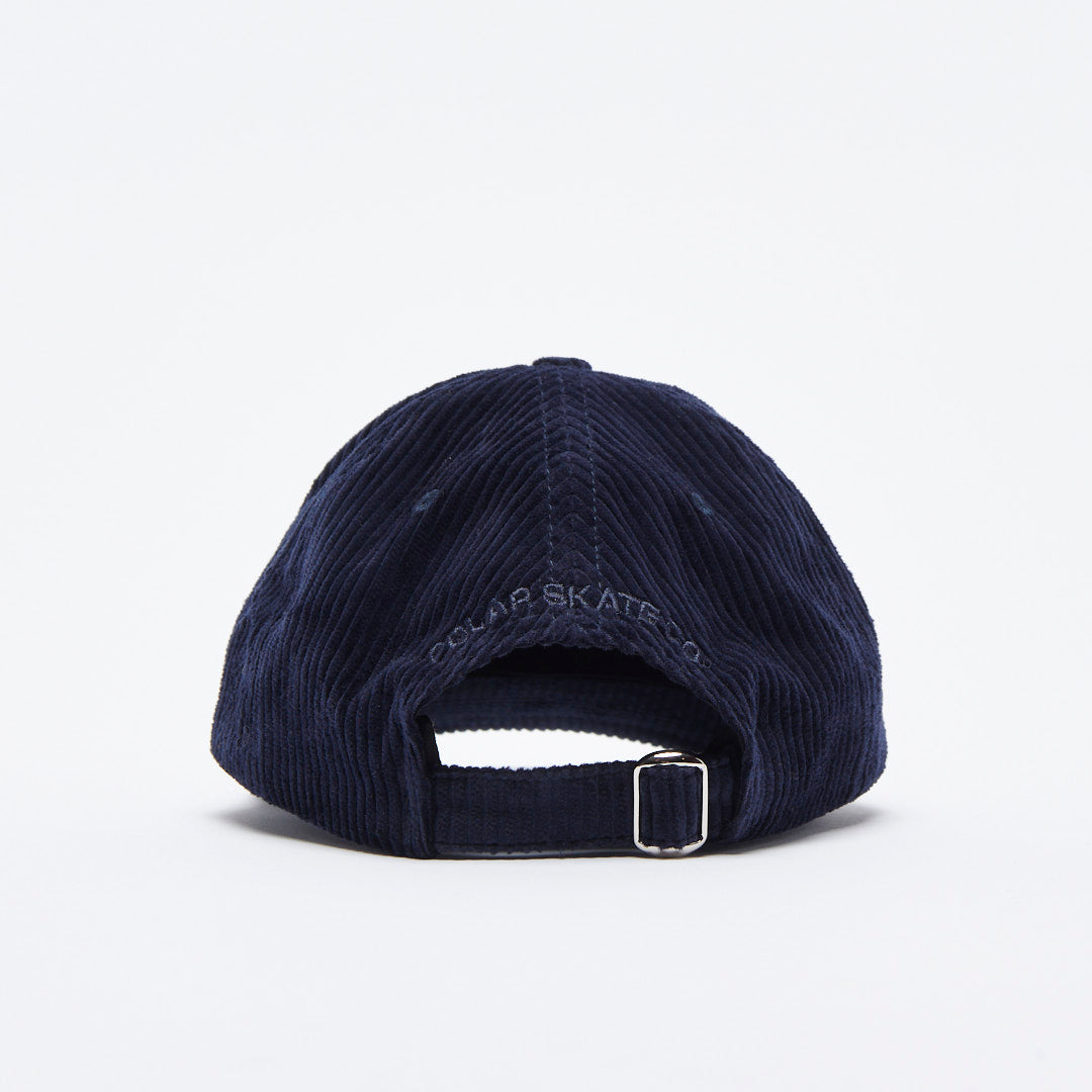 Polar Skate Co - Cord Stroke Logo Cap (Navy)