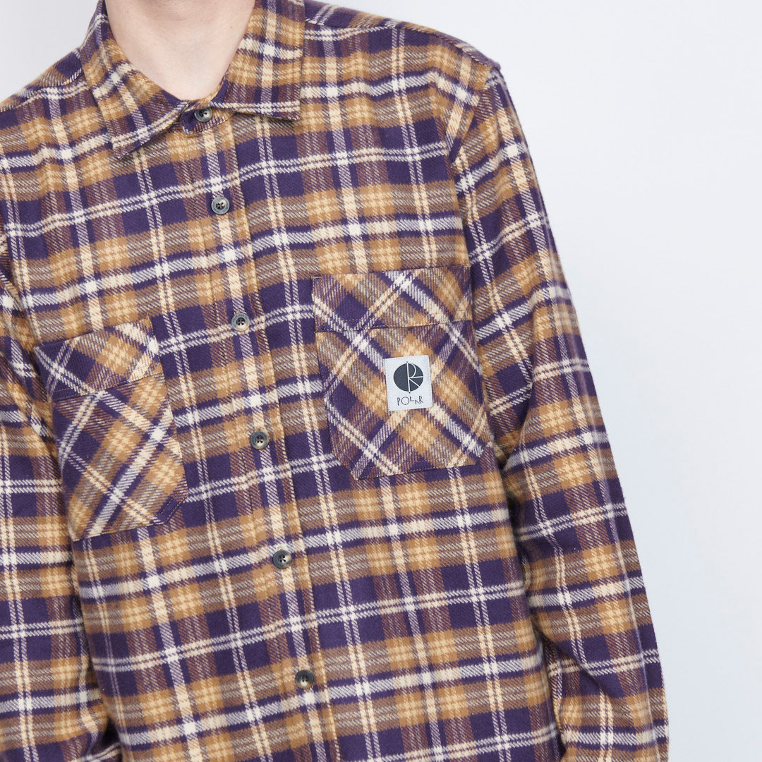 Polar Skate Co - Flannel Shirt (Plum)