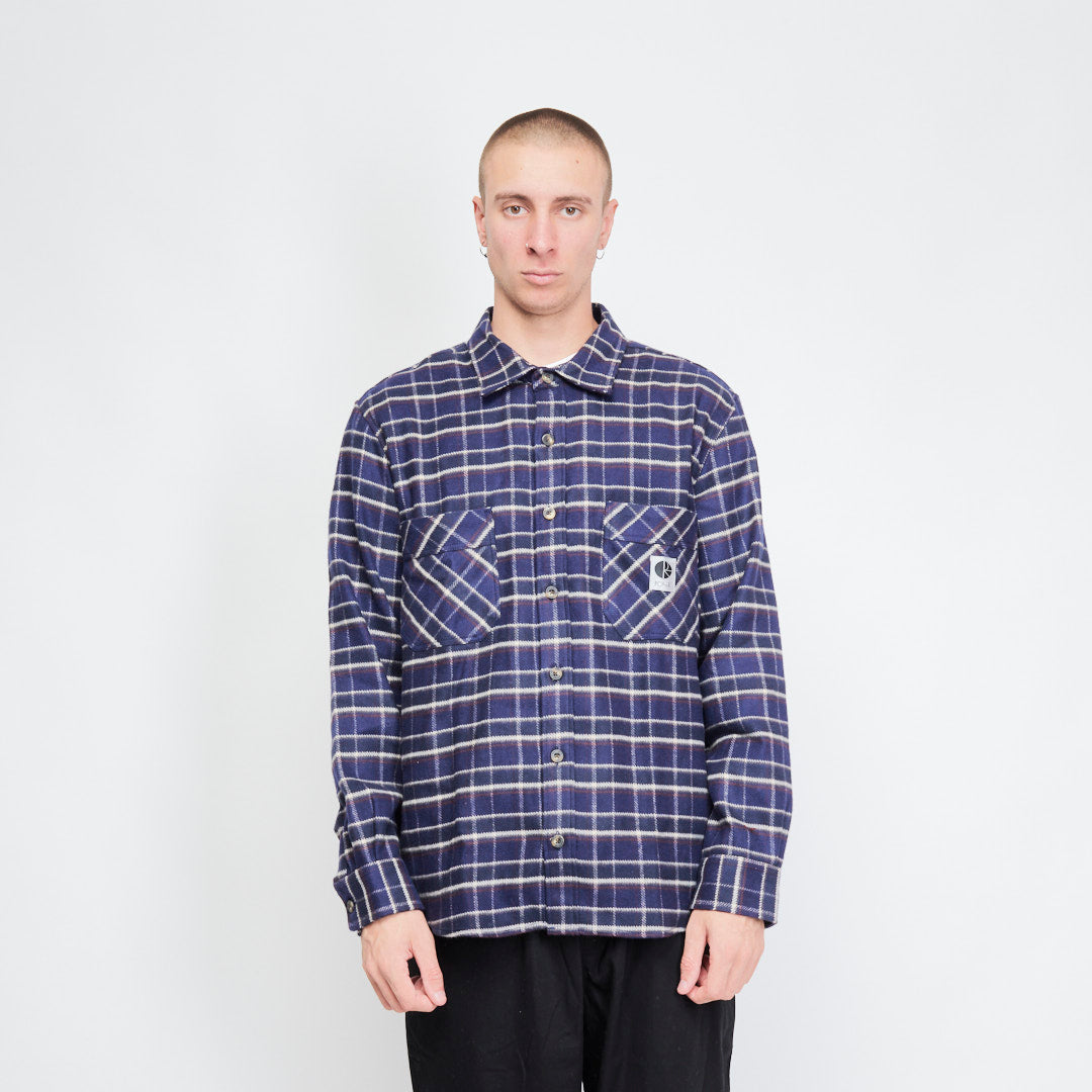 Polar Skate Co - Flannel Shirt (Rich Navy)