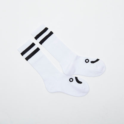 Polar Skate Co  Happy Sad Socks - White