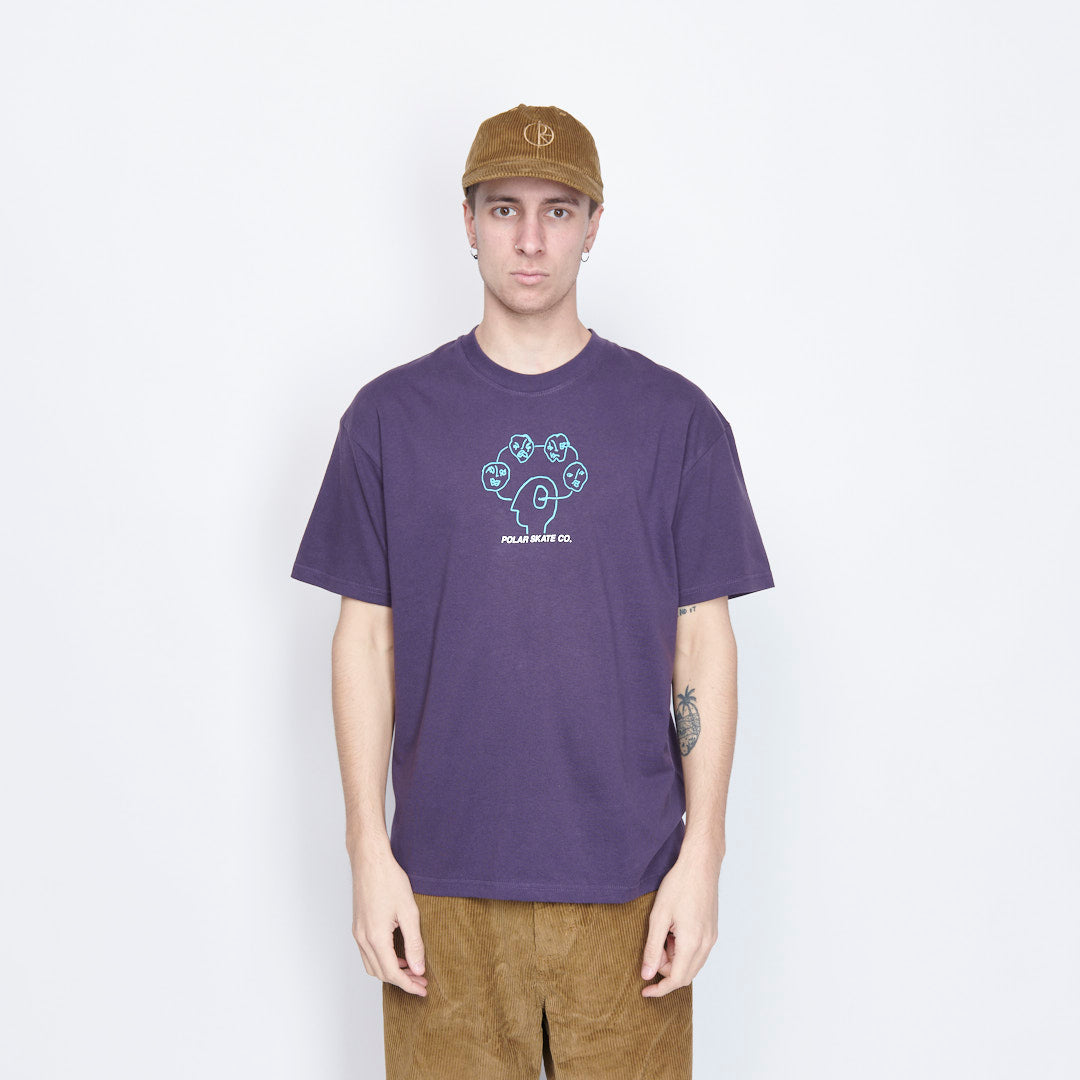 Polar Skate Co - Head Space Tee (Dark Violet)