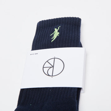Polar Skate Co - No Comply Socks (Navy/Sage)