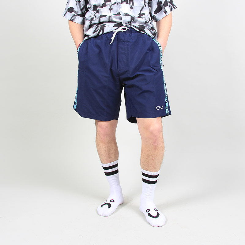 Polar Skate Co Square Stripe City Swim Shorts Navy