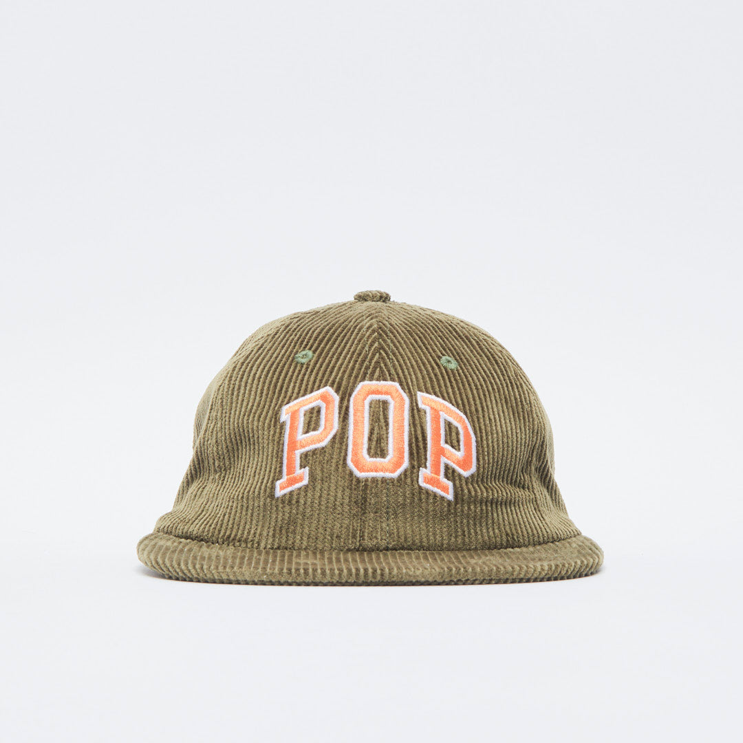 Pop Trading Company - Arch Sixpanel Hat (Olivine minicord)