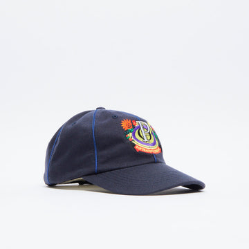 Pop Trading Company - Floral Crest Sixpanel Hat (Navy Wool)
