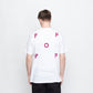 Pop Trading Company - Logo T-shirt (White/Raspberry)