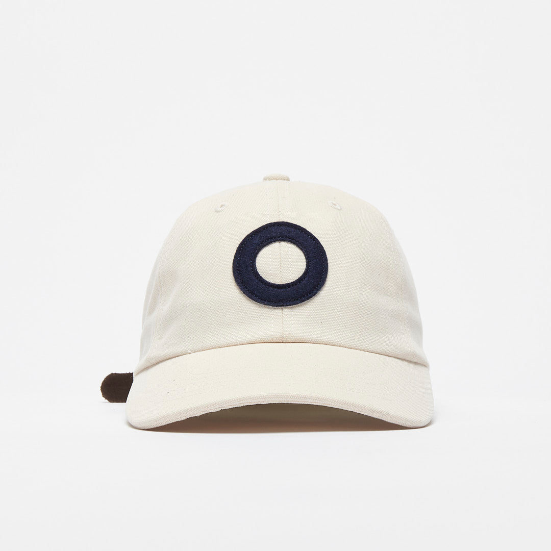 Pop Trading Company - O Sixpanel Hat (Off White/Navy)