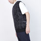 Pop Trading Company - Paisley Knitted Spencer Vest (Anthracite)