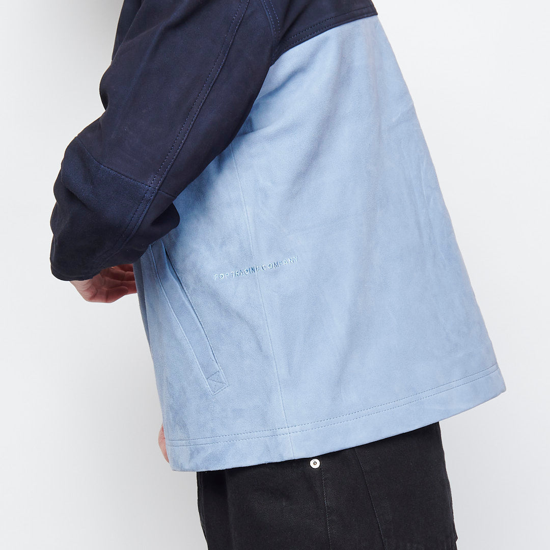 Pop Trading Company - Suede Jacket (Navy/Blue Shadow)