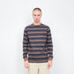 Pop Trading Company - stripe longsleeve t-shirt (Rain Drum)