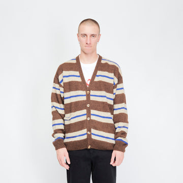 Pop Trading Company - striped cardigan (Rain Drum)