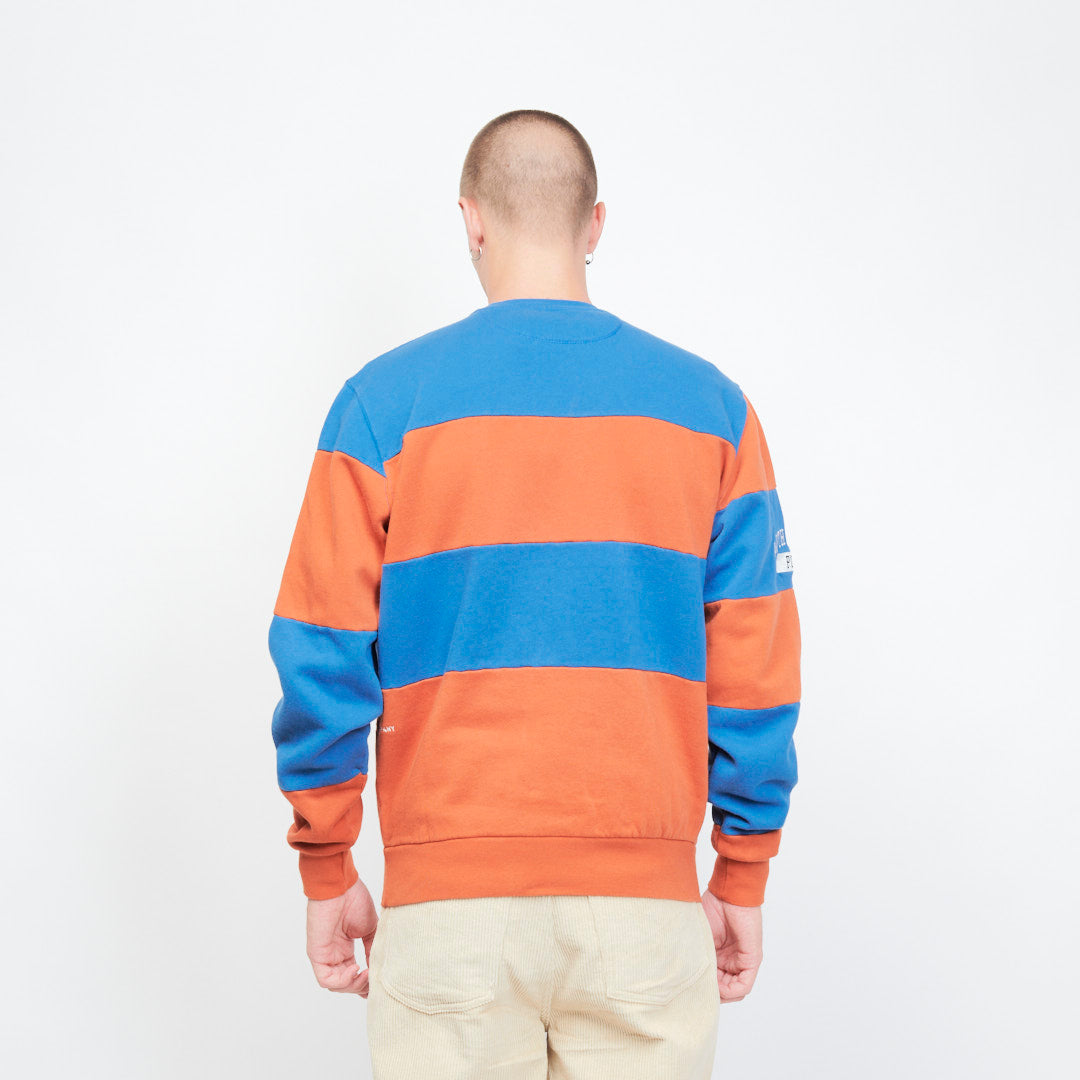 Pop Trading Company - striped henley sweat (Limoges)