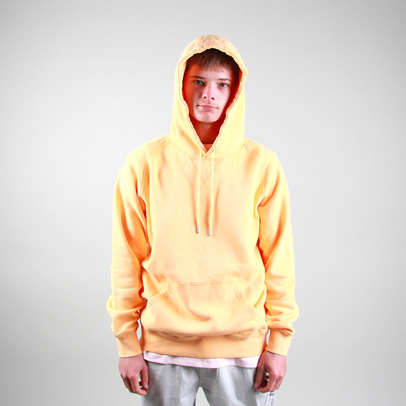 Pop Trading Company Logo Hooded Sweat Pepper Salmon