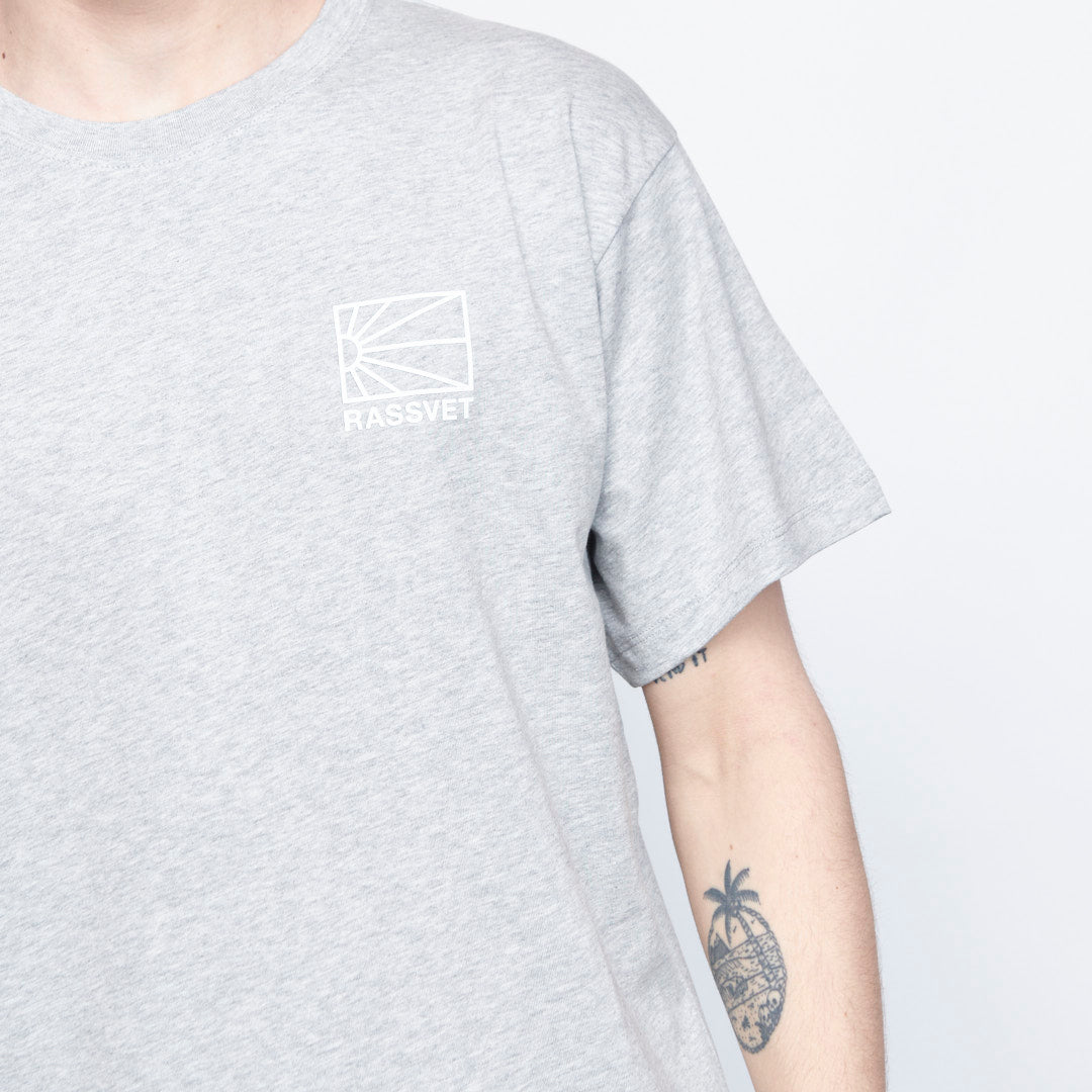 Rassvet - Men Logo T-Shirt (Grey Melange)