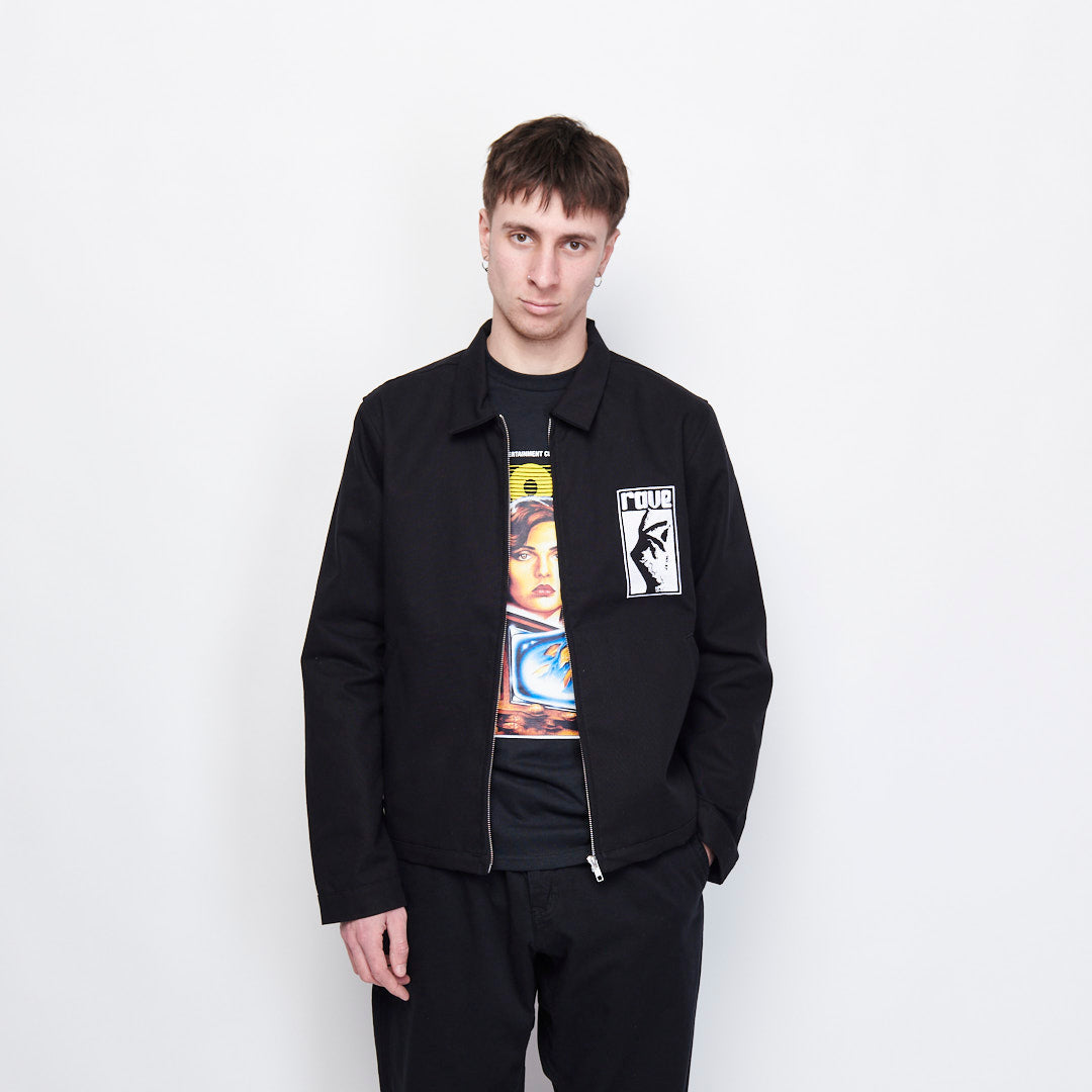 Rez Rave Jacket Rave Skateboards - Snap Jacket (Black) – MILK STORE