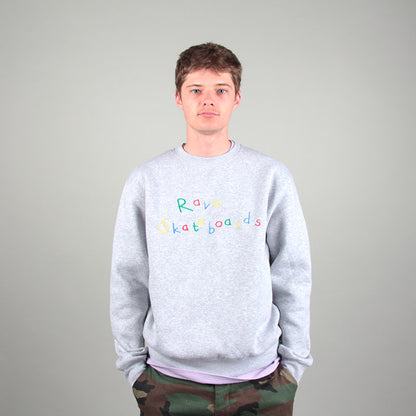 Rave Skateboards Recess Crewneck Sport Grey