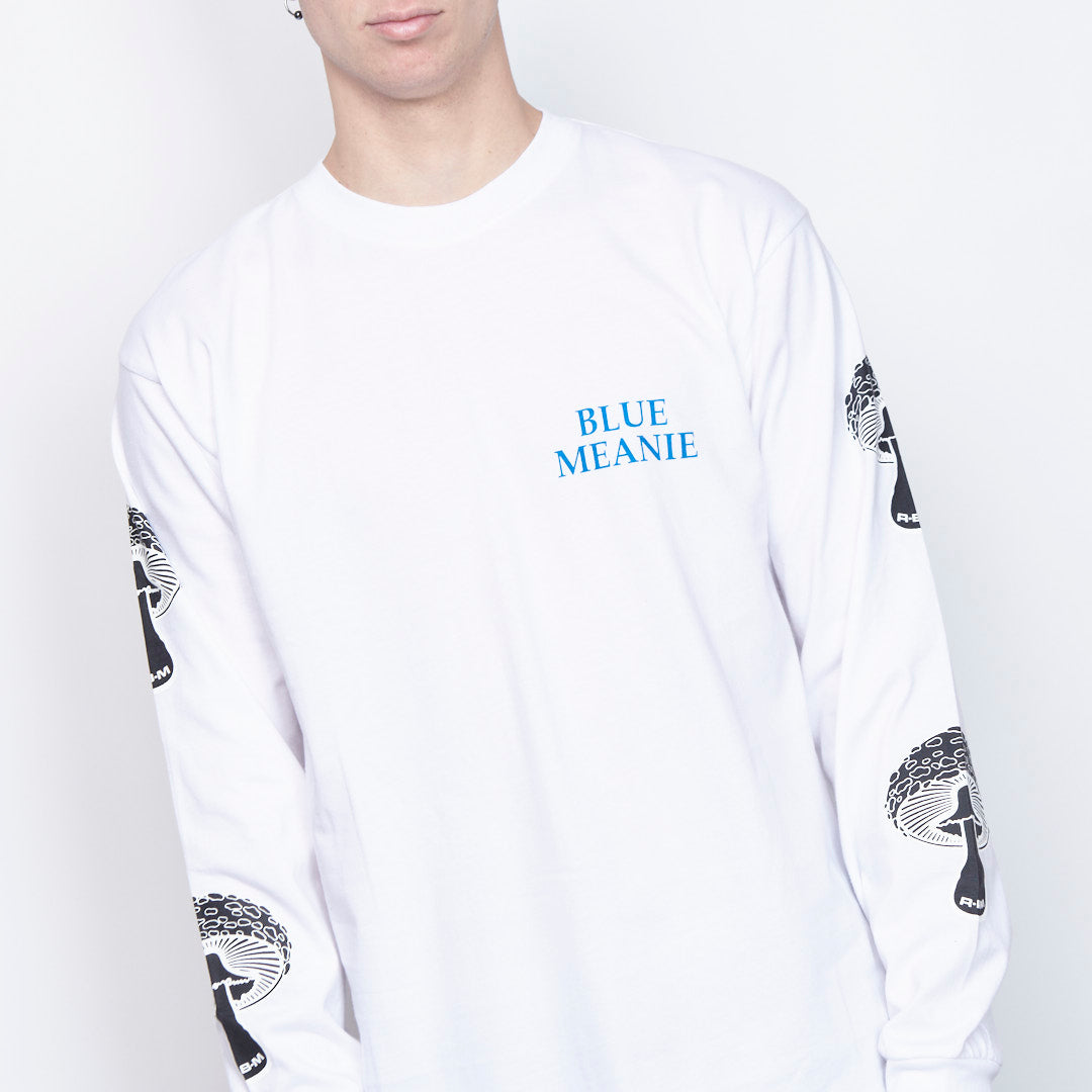 Real Bad Man - Blue Meanie Ls Tee (White)