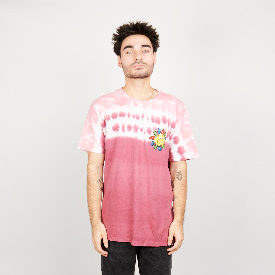 Real Bad Man Delic Sun Tie Dye S/S Tee - Pink Tie Dye