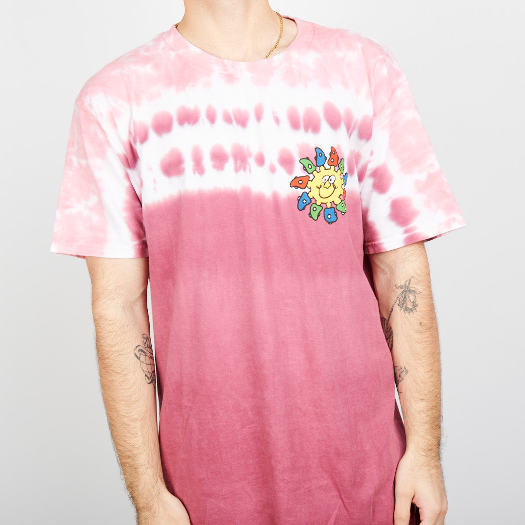 Real Bad Man Delic Sun Tie Dye S/S Tee - Pink Tie Dye