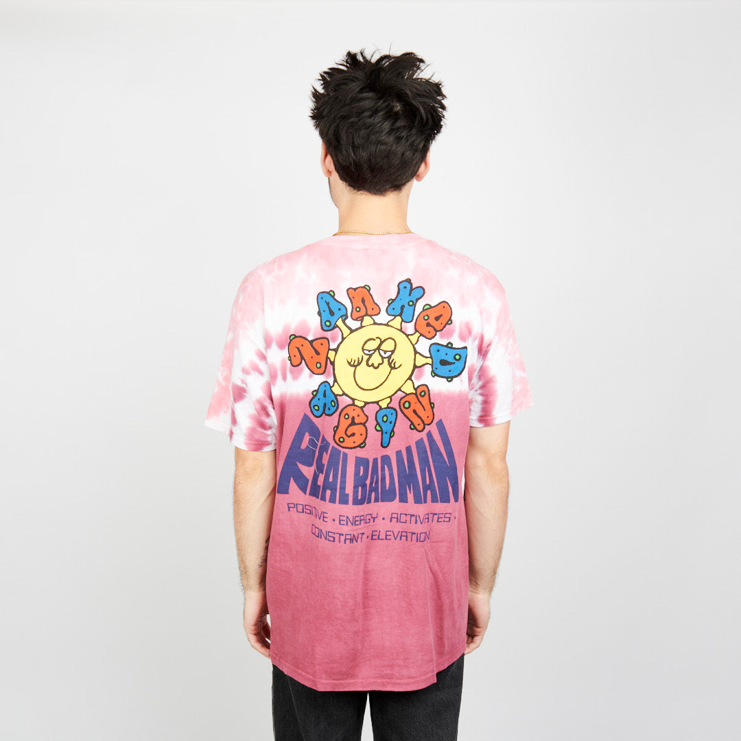 Real Bad Man Delic Sun Tie Dye S/S Tee - Pink Tie Dye