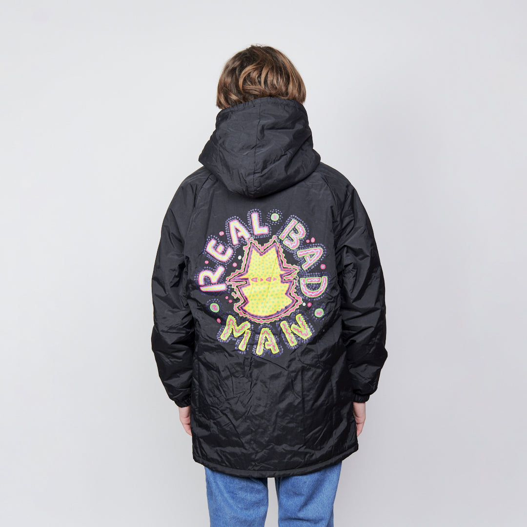 Real Bad Man Dotted RBM Stadium Jacket - Black