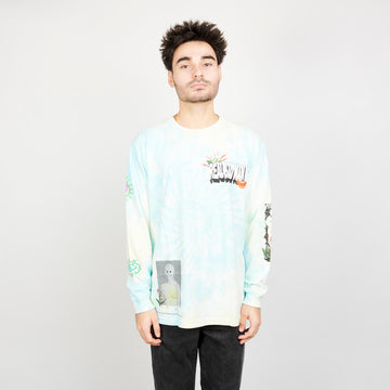 Real Bad Man From Outer Space L/S Tee - Blue/Green TD
