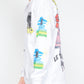 Real Bad Man - Hardcore Sci Fi  LS Tee  (White)