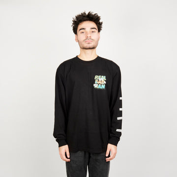 Real Bad Man Piano Man L/S Tee - Black