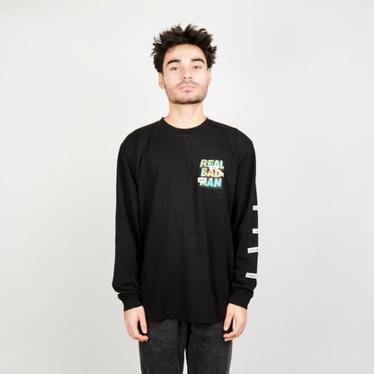 Real Bad Man Piano Man L/S Tee - Black