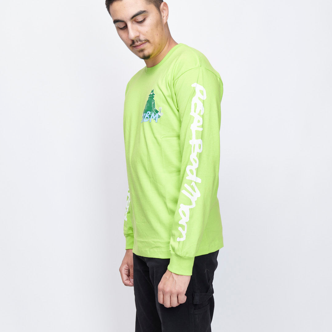 Real Bad Man - Piano Mediation LS Tee (High-Lighter)