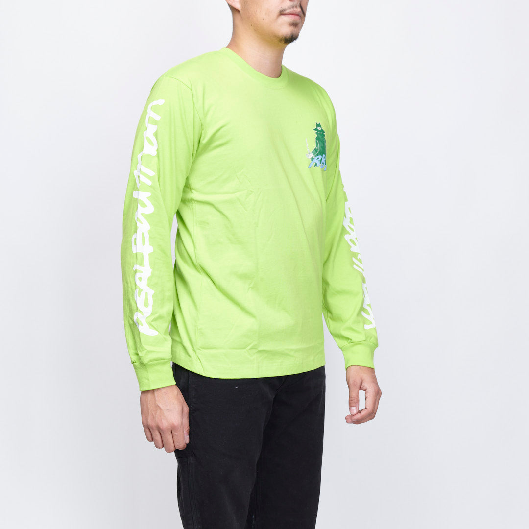 Real Bad Man - Piano Mediation LS Tee (High-Lighter)