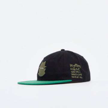 Real Bad Man - So Far Out 6 Panel Cap (Charcoal/Green)