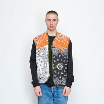 SL Supply - Liner Bandana Veste Reversible(Orange/White/Black)