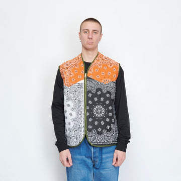 SL Supply - Liner Bandana Veste Reversible(Orange/White/Black)