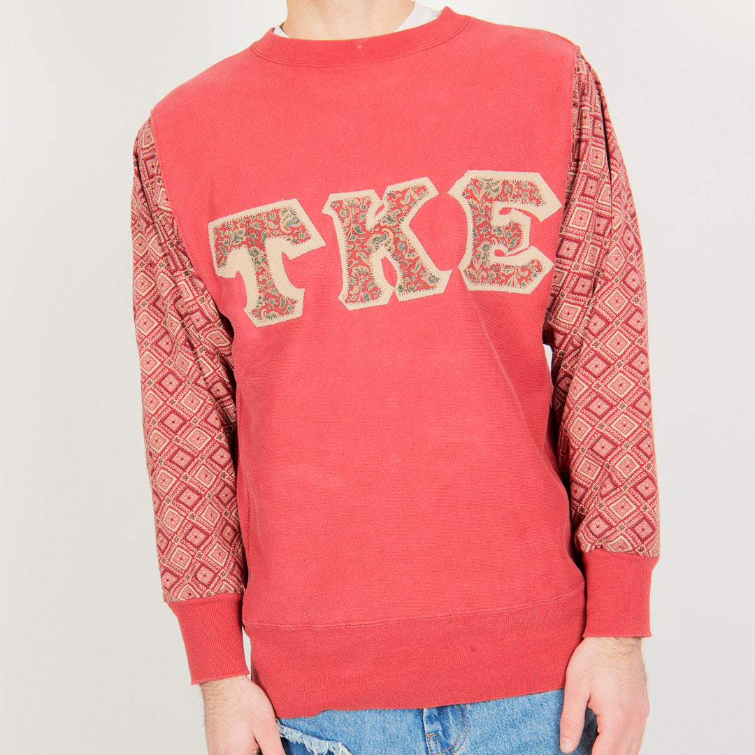 Sl Rapper Sweater SL Supply Upcycled Sweater Crew - Grey / Plaid – MILK STORE