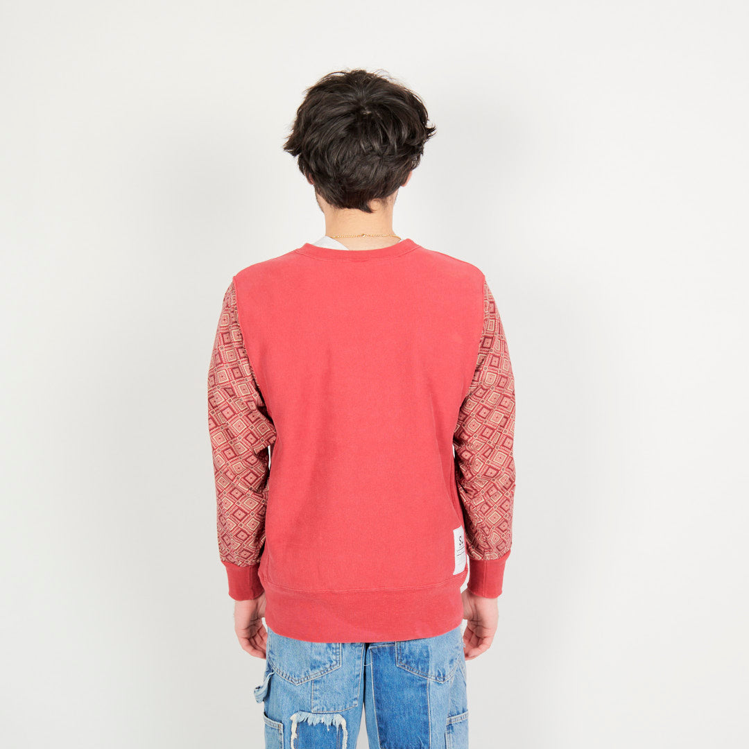 Sl Rapper Sweater SL Supply Upcycled Sweater Crew - Grey / Plaid – MILK STORE