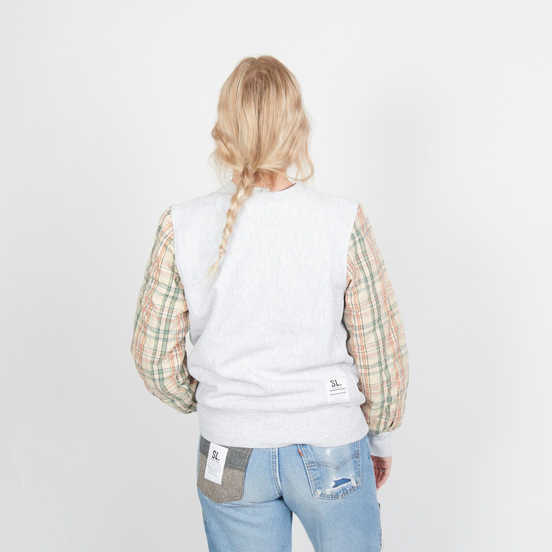 Sl Rapper Sweater SL Supply Upcycled Sweater Crew - Gray – MILK STORE