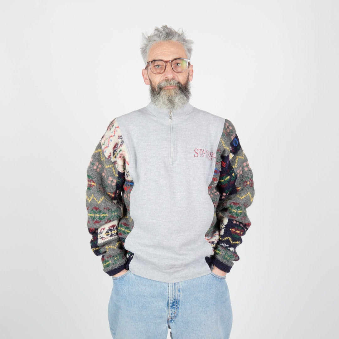 SL Supply Upcycled Sweater Crew  - Grey / Wool