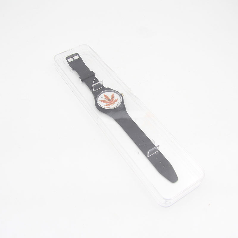 Skate Mental Pizza Leaf Watch Black