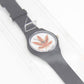 Skate Mental Pizza Leaf Watch Black