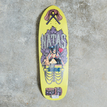 Strange Love Skateboards - Natas Kaupas x Sean Cliver - Yellow Deck
