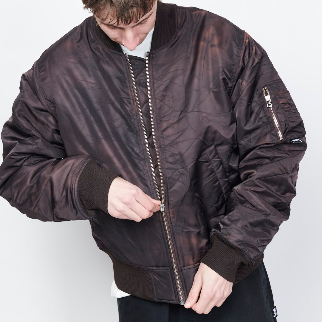 Stussy - Dyed Nylon Bomber (Brown)