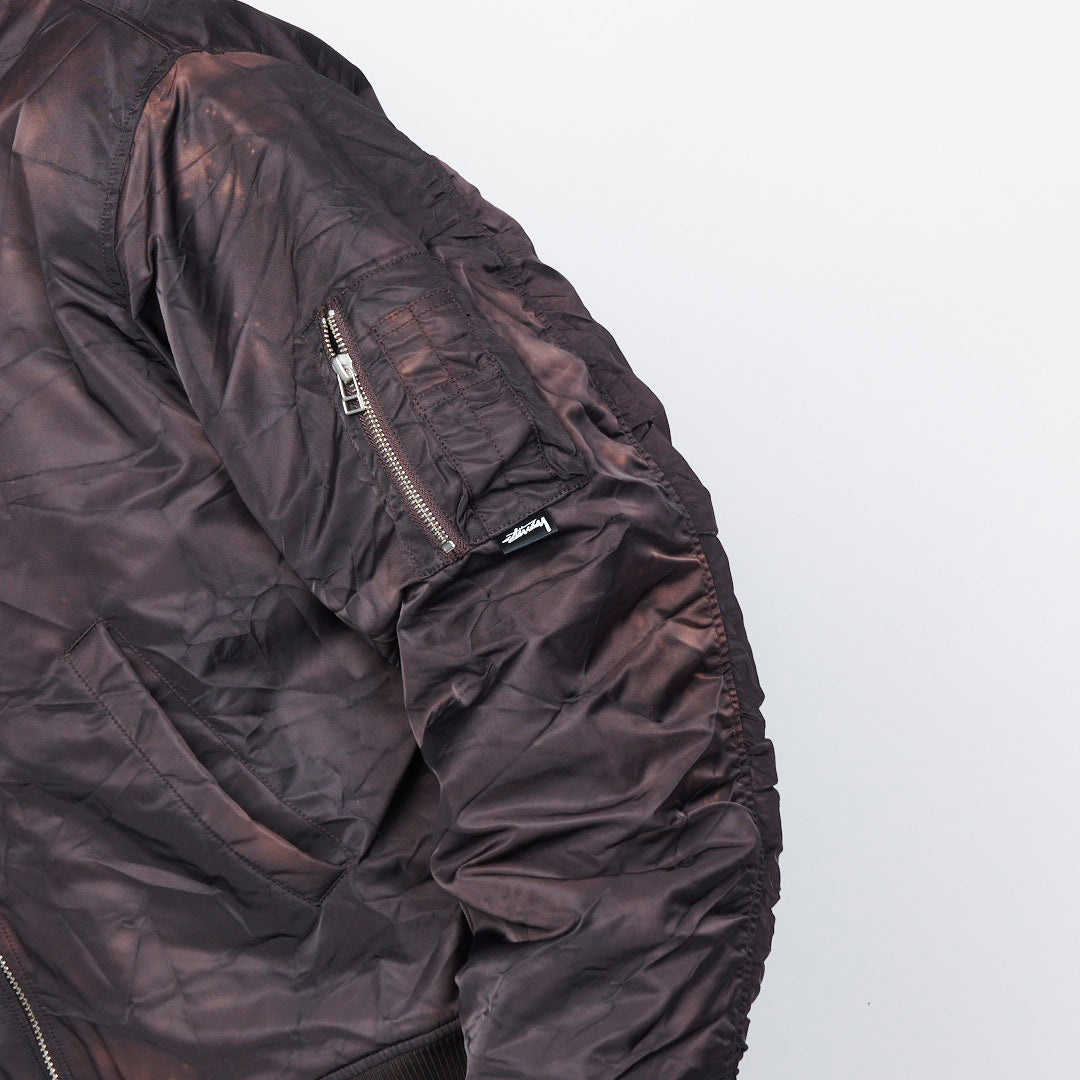 Stussy - Dyed Nylon Bomber (Brown)