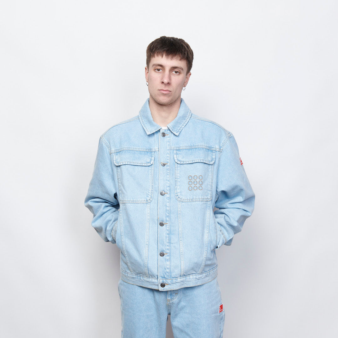 The New Originals - Multi Pocket Denim Jacket (Light Wash Denim)