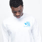 The Quiet Life Stressed Long Sleeve Tee (White)