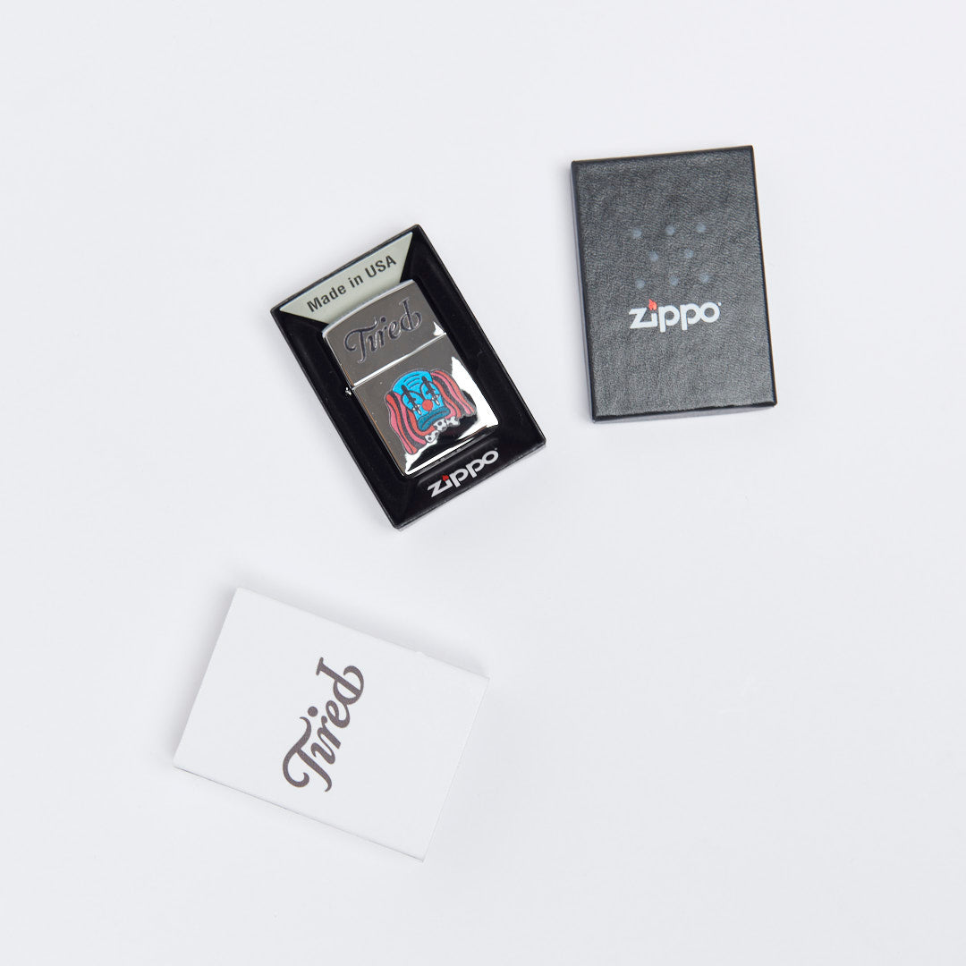 Tired Skateboards - Clown Zippo Lighter (Chrome)