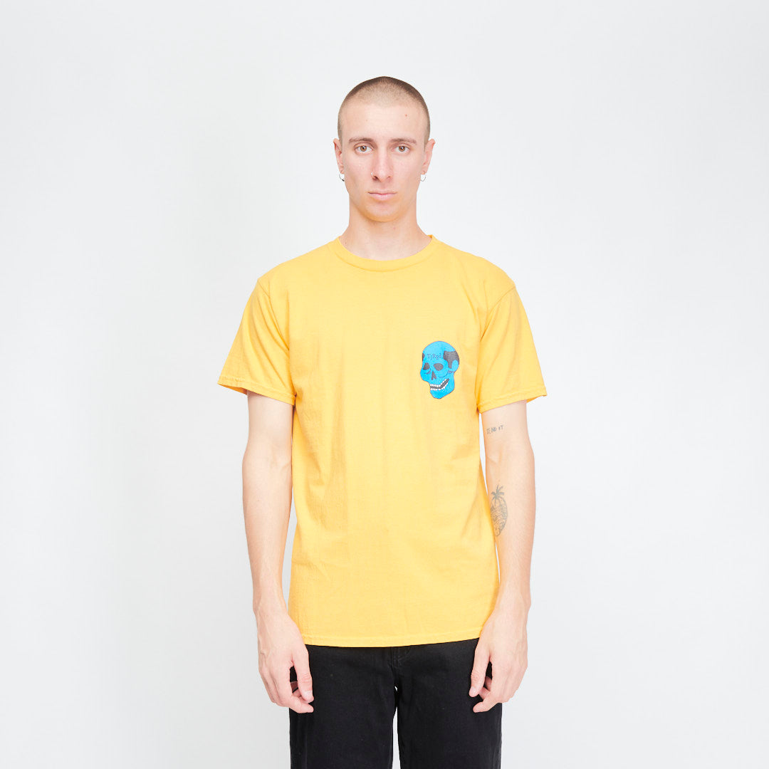 Tired Skateboards - Creepy Skull SS Tee (Mustard)